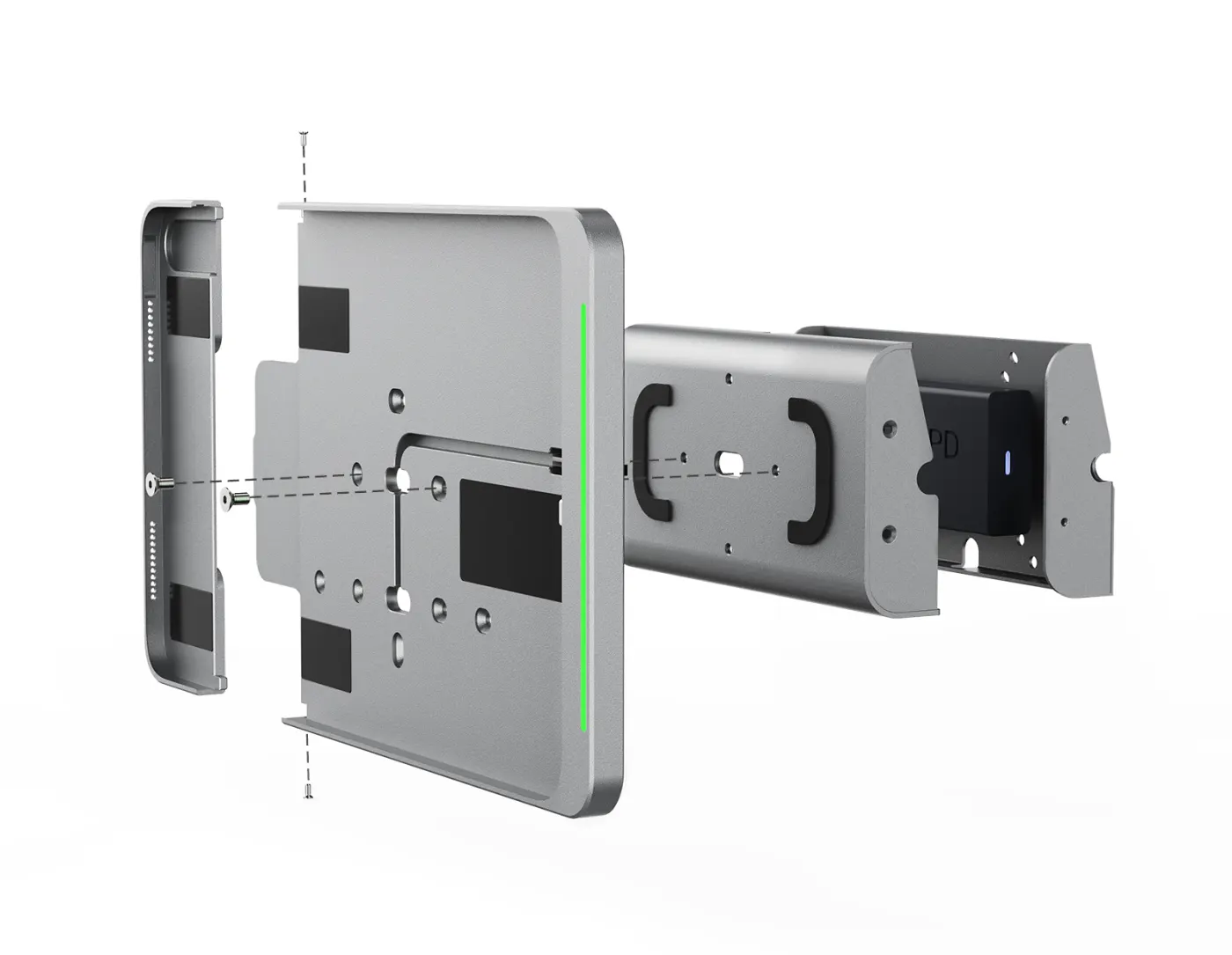 Giá treo tường iPad có đèn báo WTS-124A-Z (đế nâng) — hình ảnh chi tiết từ hãng