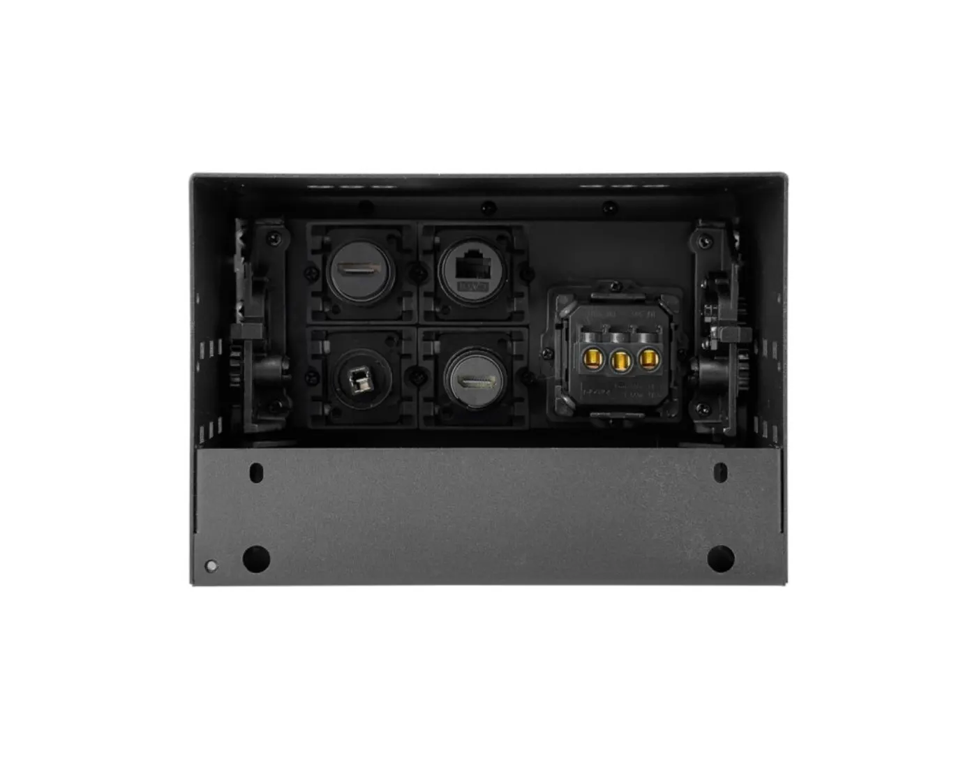 Customizable Conference Table Connectivity Box – 4K HDMI, USB-C, USB Charging, Ethernet, Power — manufacturer detail image