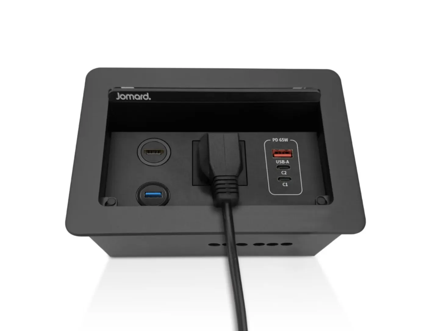 Customizable Conference Table Connectivity Box – 4K HDMI, USB-C, USB Charging, Ethernet, Power — manufacturer detail image