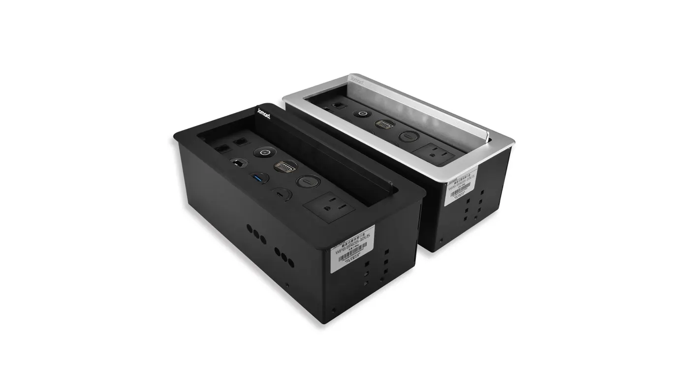 Hộp kết nối âm bàn nguồn, USB-C, mạng, HDMI — hình ảnh chi tiết từ hãng
