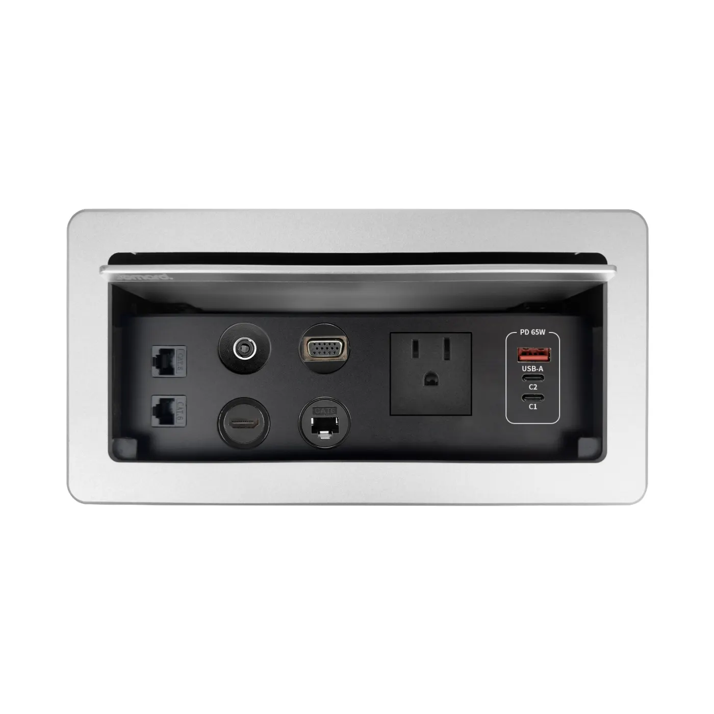 Customizable Conference Table Power Module Data Port Connectivity Box — manufacturer detail image