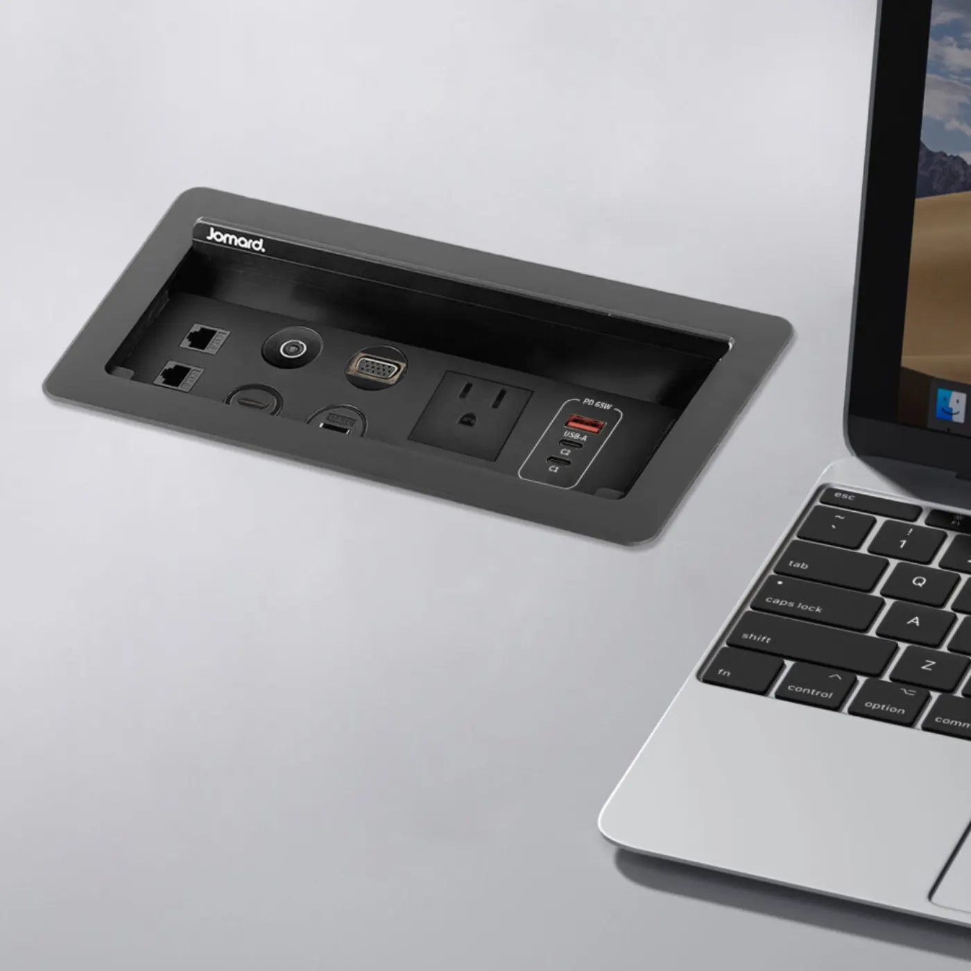 Customizable Conference Table Power Module Data Port Connectivity Box — manufacturer detail image