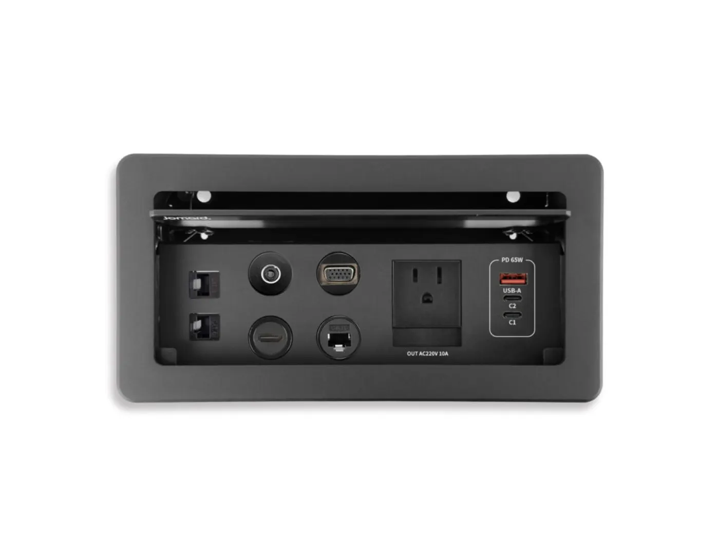 Customizable Conference Table Power Module Data Port Connectivity Box — manufacturer detail image