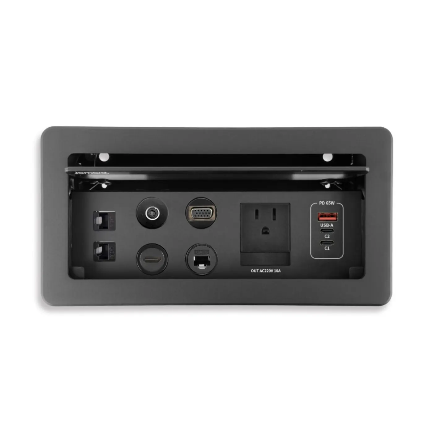 Customizable Conference Table Power Module Data Port Connectivity Box — manufacturer detail image