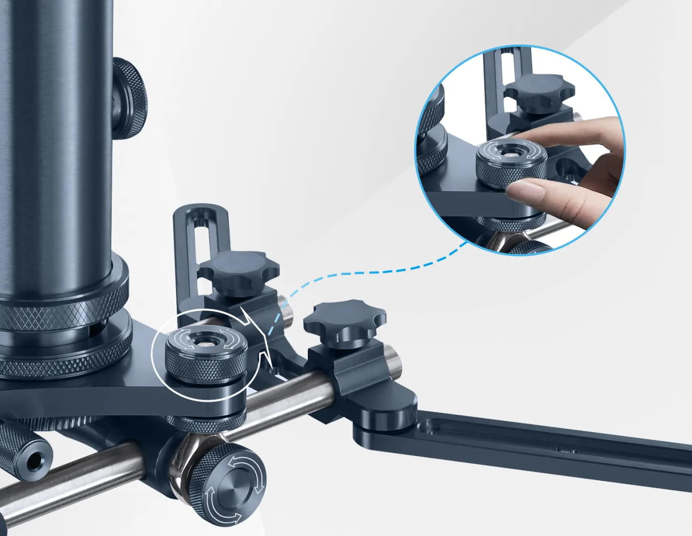 FPH-090 Full Motion Projector Wall & Ceiling Mount Bracket with Adjustable Height — manufacturer detail image