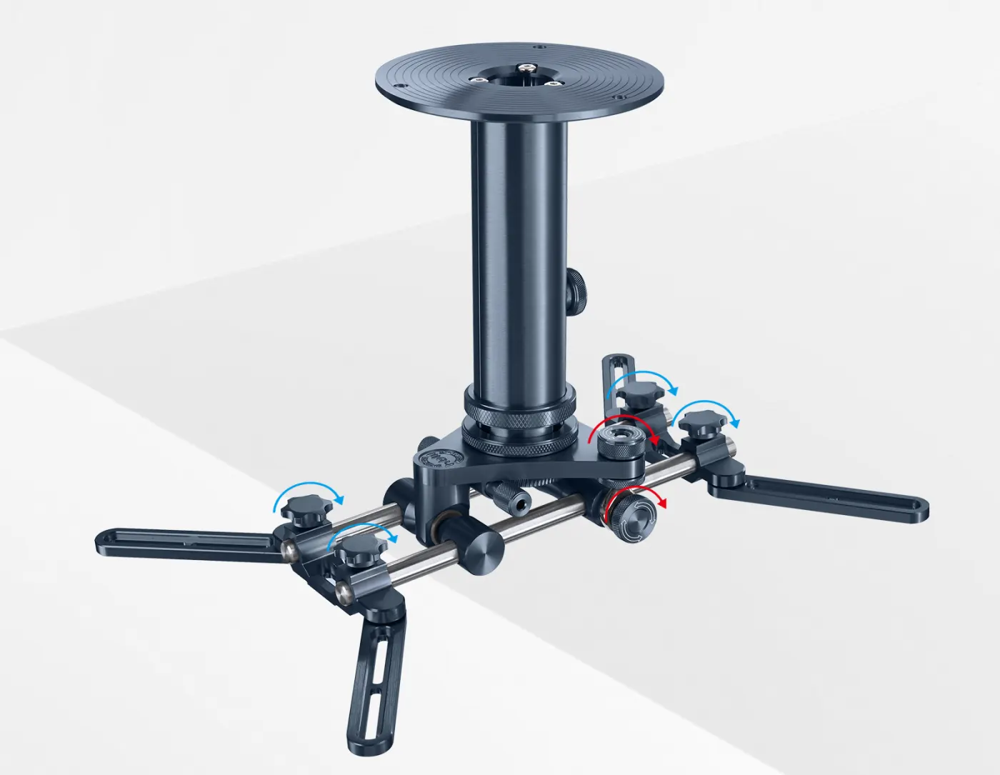 FPH-090 Full Motion Projector Wall & Ceiling Mount Bracket with Adjustable Height — manufacturer detail image