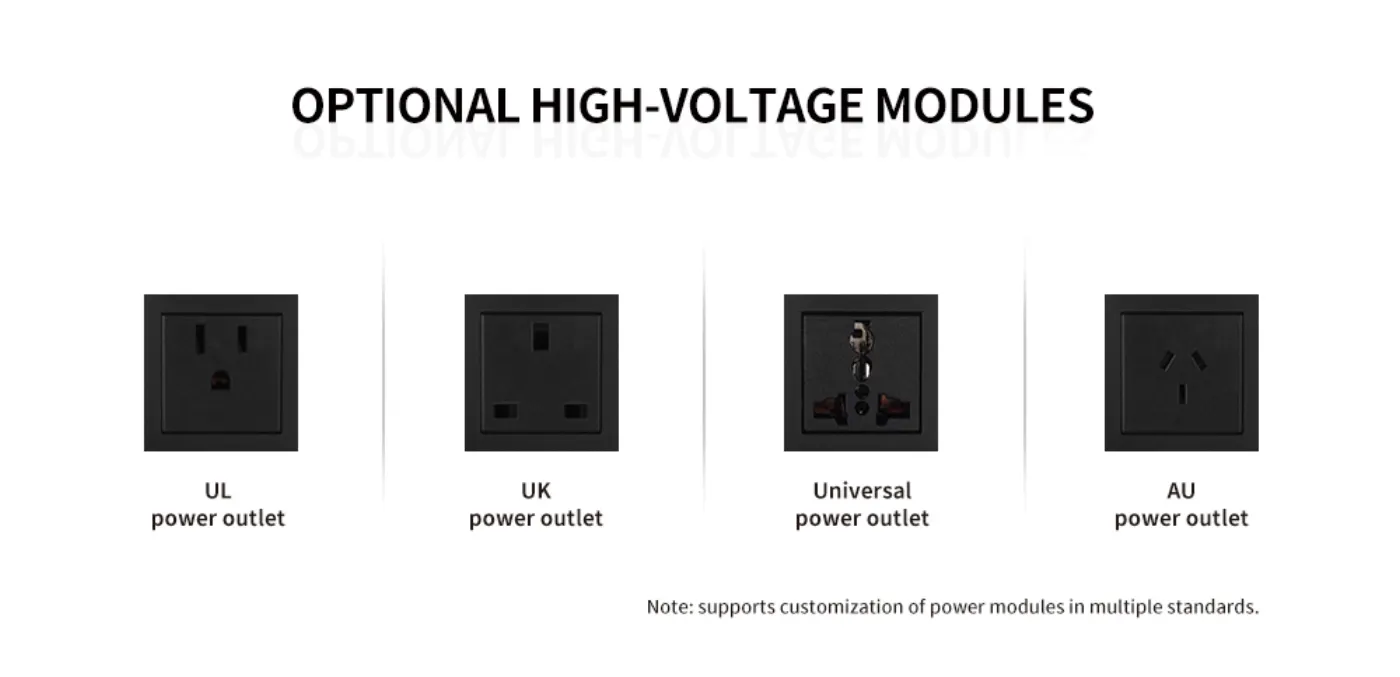 Đế lắp module M âm tường — hình ảnh chi tiết từ hãng