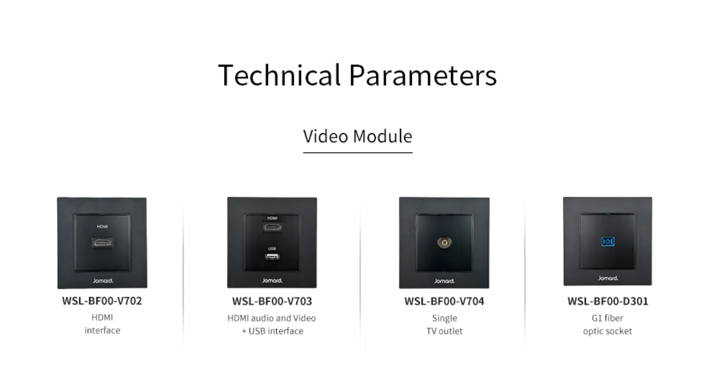 Mặt ổ cắm âm tường WSL (mặt chức năng) — hình ảnh chi tiết từ hãng