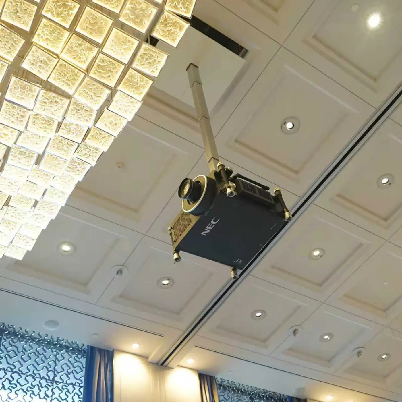 TZP-1505BR Concealed and Motorized Projector Lift(Polestyle With Double-Door Cover) — manufacturer detail image