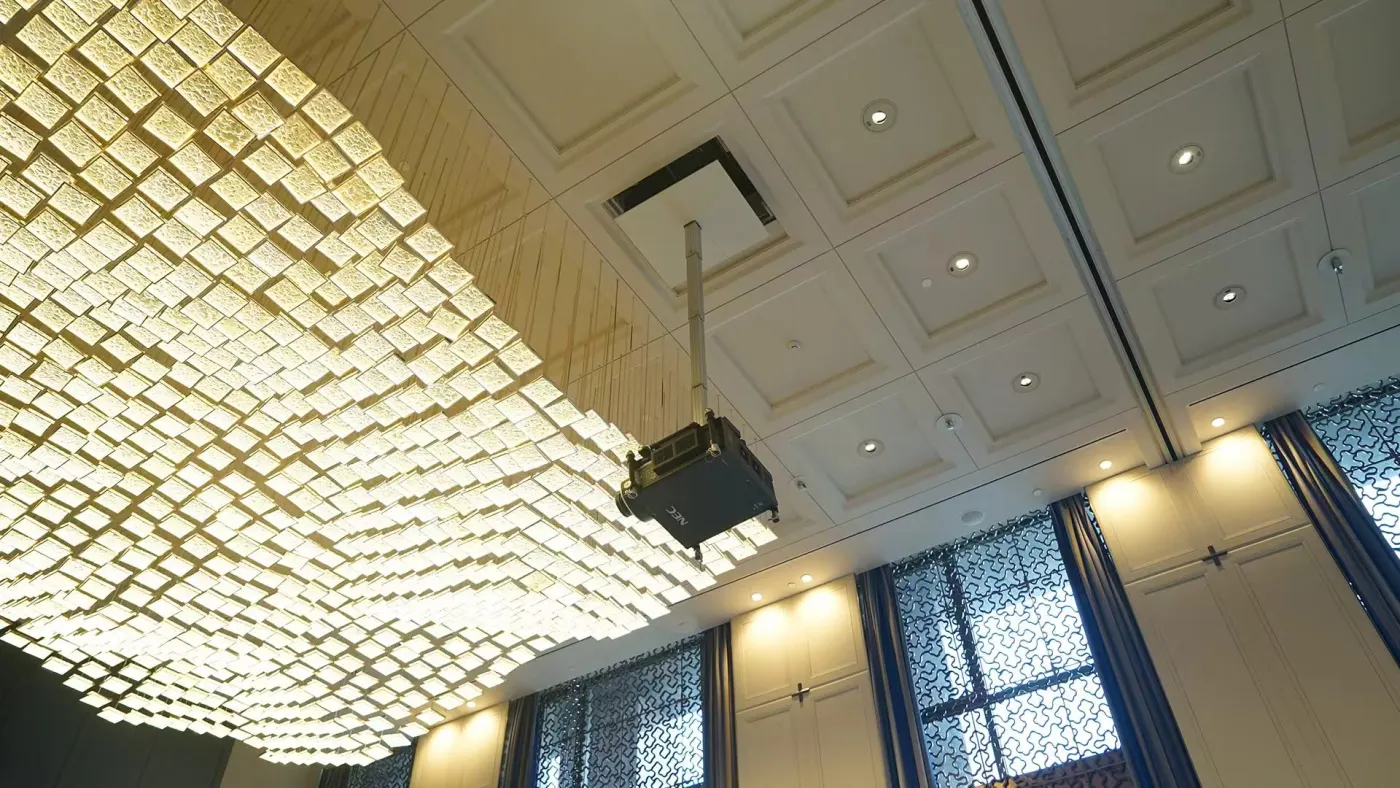 TZP-1505BR Concealed and Motorized Projector Lift(Polestyle With Double-Door Cover) — manufacturer detail image
