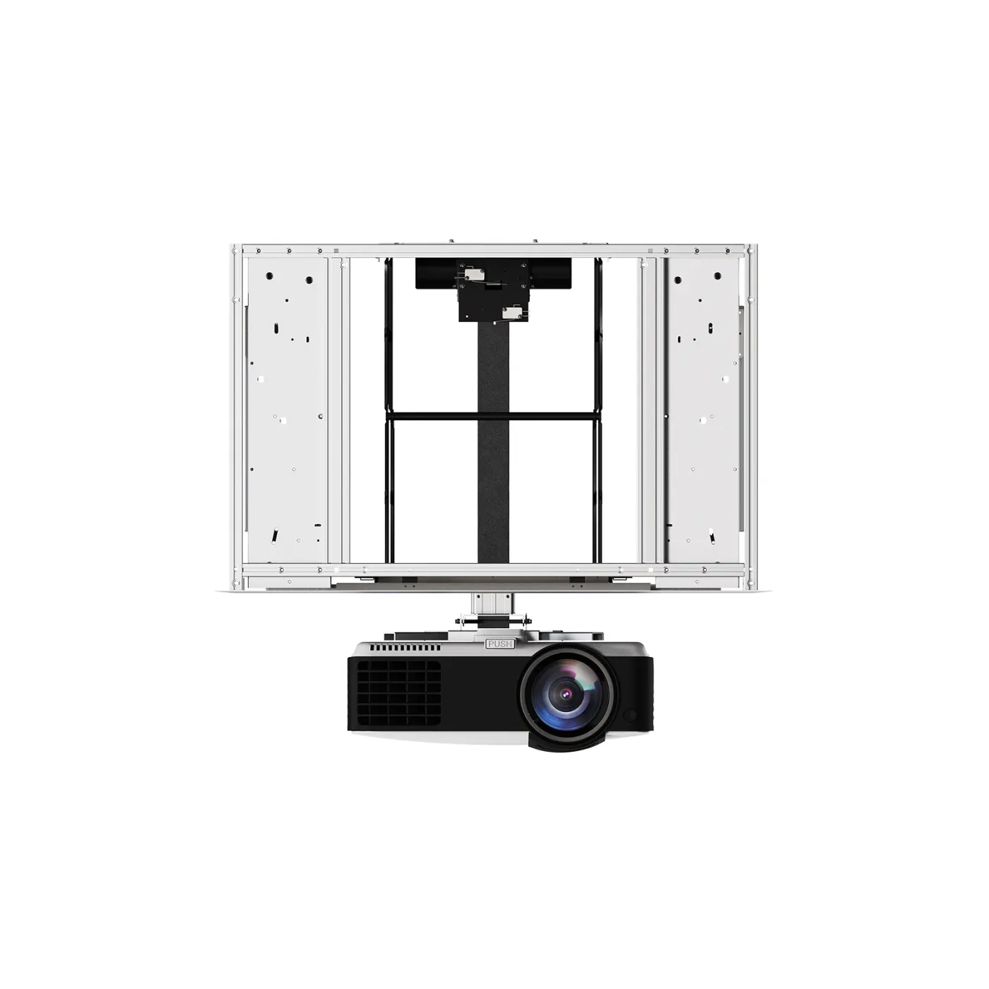 TXP-493BH/TZP-853/1253/1303BR Concealed and Motorized Projector Lift(Polestyle With Double-Door Cover) — image 1