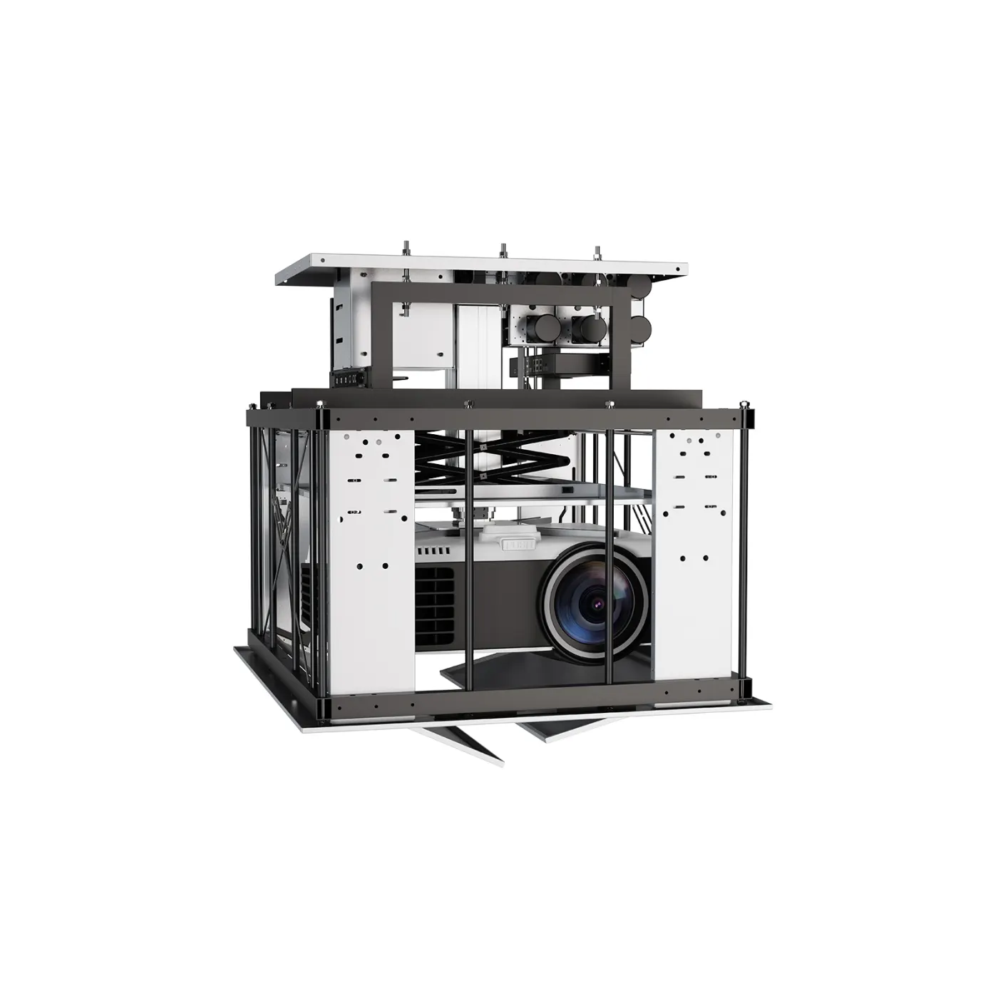 TZP-904/1303BR Concealed and Motorized Projector Lift(Polestyle With Double-Door Cover) — image 1