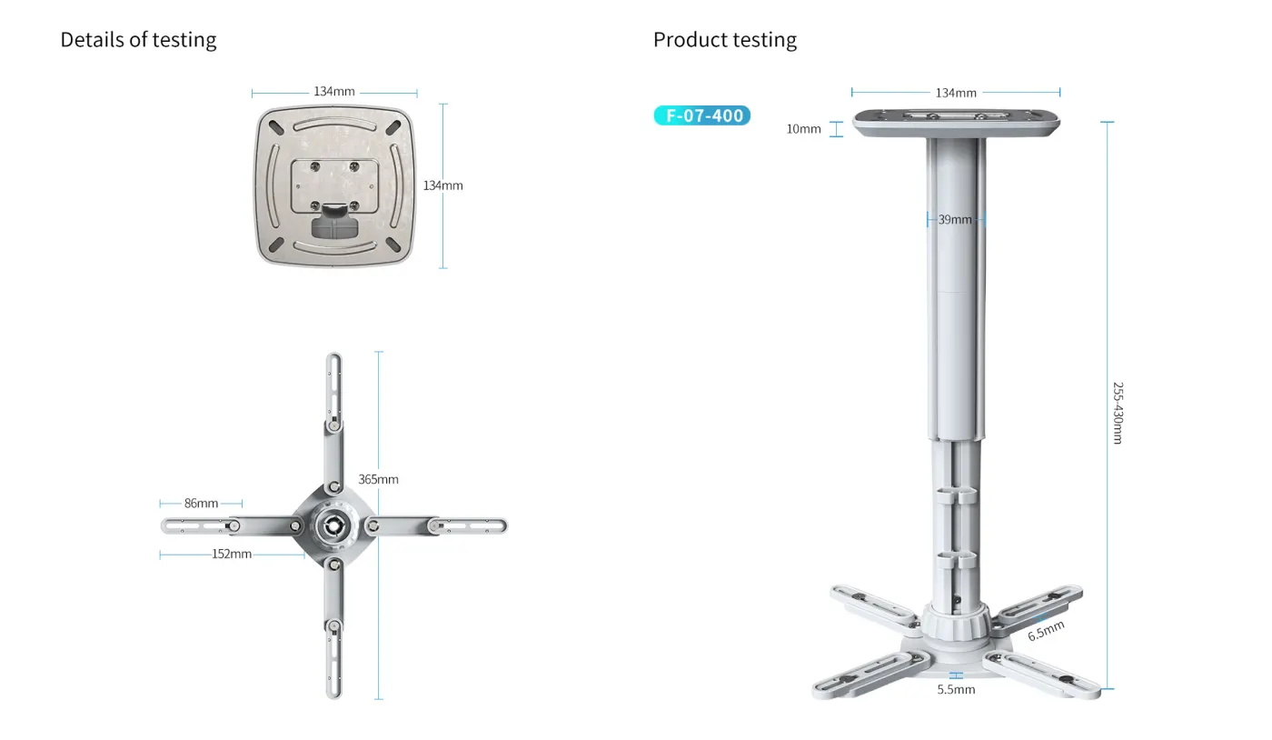 Giá treo máy chiếu F-07 — hình ảnh chi tiết từ hãng