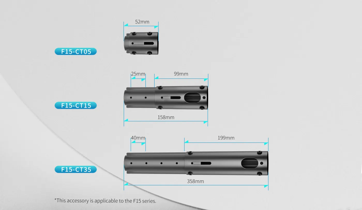 F15 Projector Mount Extension Tube Accessories — manufacturer detail image